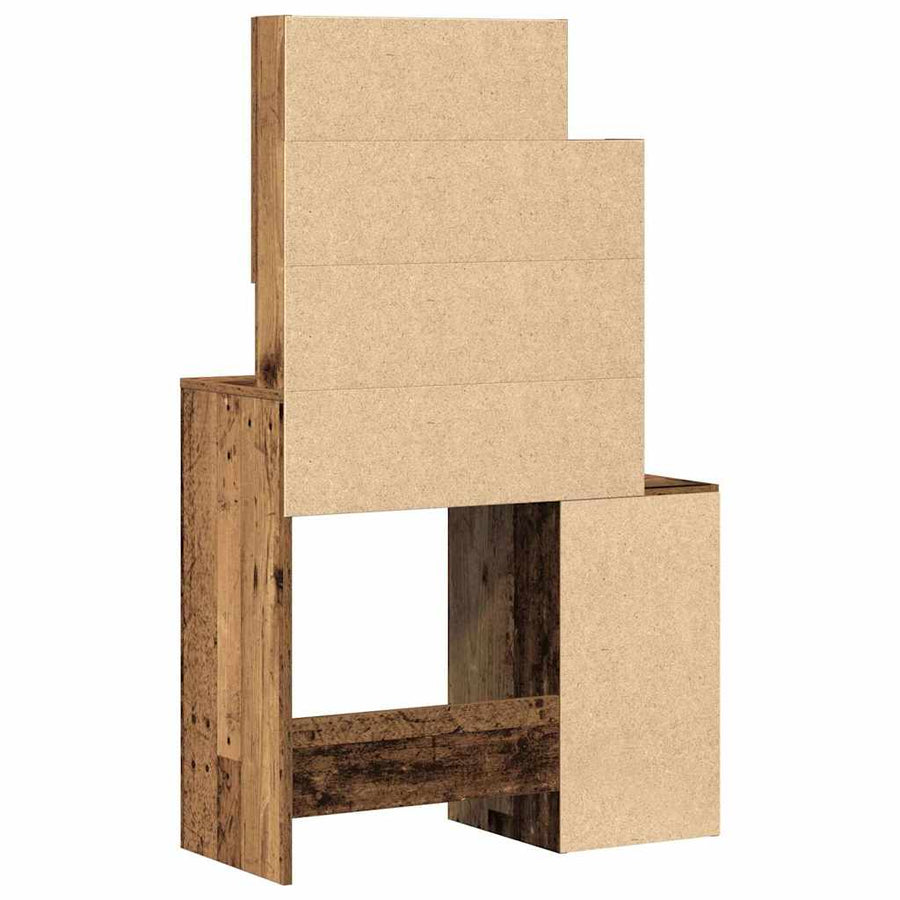 Plafondtafel met lade Oudhout 80 x 35 x 132 cm Bewerkt hout