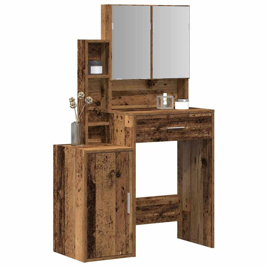 Plafondtafel met lade Oudhout 80 x 35 x 132 cm Bewerkt hout