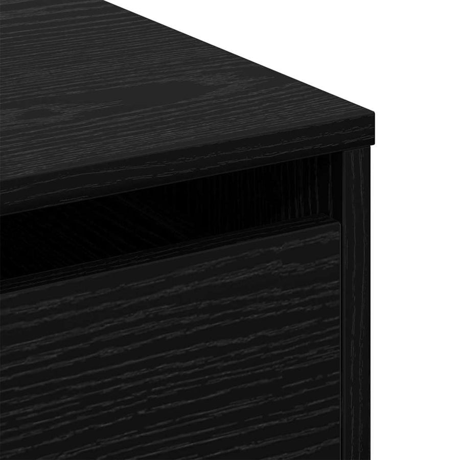 Ladenkast met lade Zwart 60 x 41 x 58 cm Bewerkt hout
