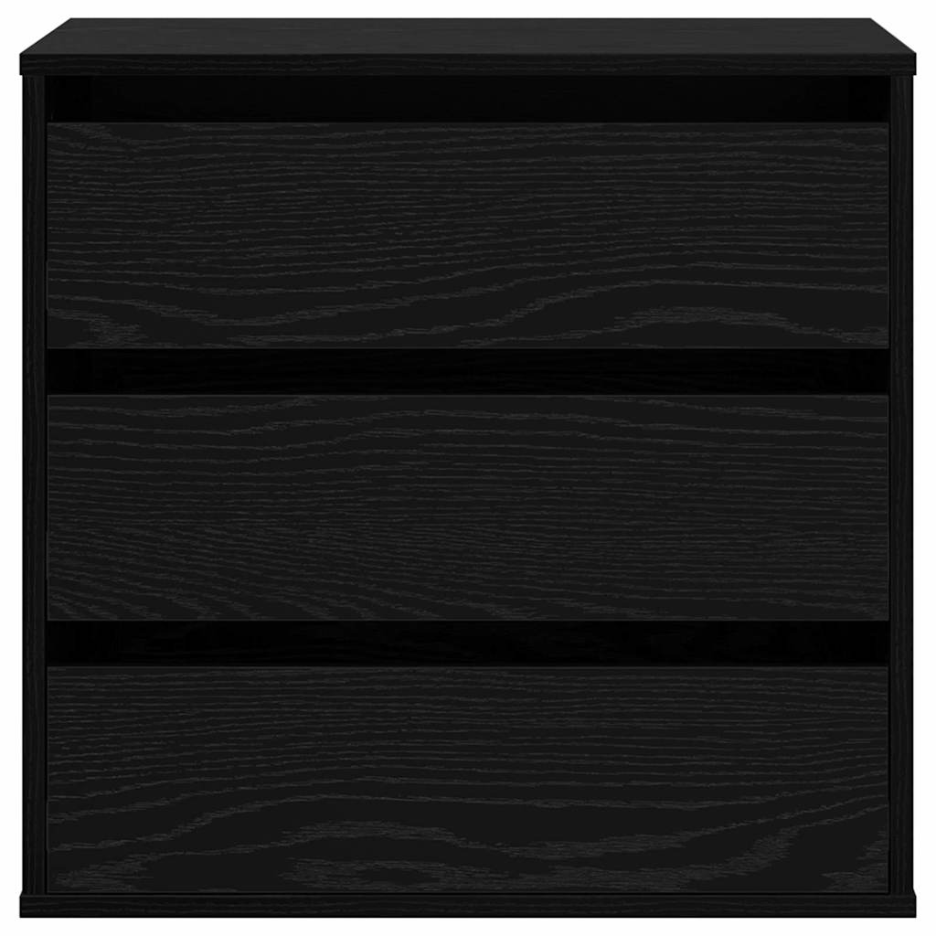 Ladenkast met lade Zwart 60 x 41 x 58 cm Bewerkt hout
