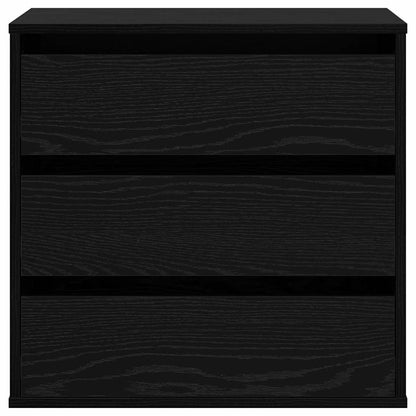 Ladenkast met lade Zwart 60 x 41 x 58 cm Bewerkt hout