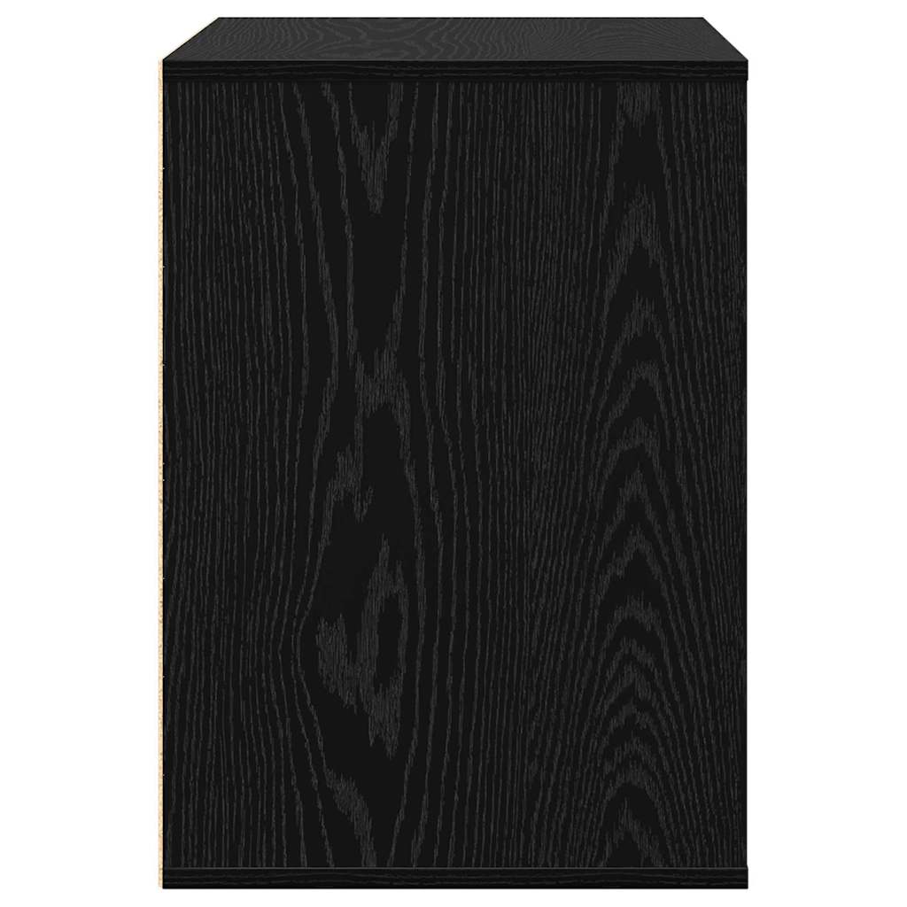 Ladenkast met lade Zwart 60 x 41 x 58 cm Bewerkt hout