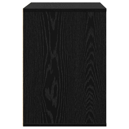 Ladenkast met lade Zwart 60 x 41 x 58 cm Bewerkt hout