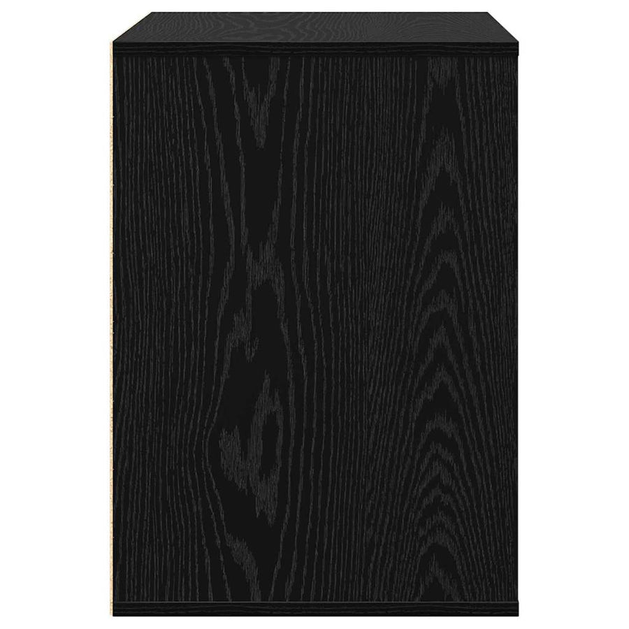 Ladenkast met lade Zwart 60 x 41 x 58 cm Bewerkt hout