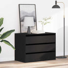 Chest of Drawers with Drawer Black 80 x 41 x 58 cm Engineered wood