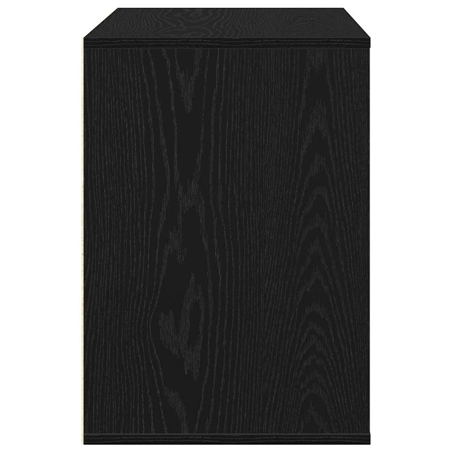 Ladenkast met lade Zwart 80 x 41 x 58 cm Bewerkt hout