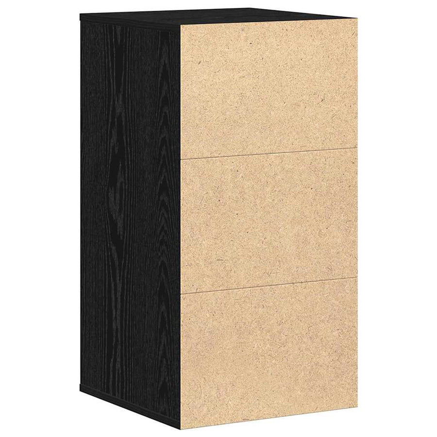 Ladenkast met lade Zwart 40 x 41 x 76 cm Bewerkt hout