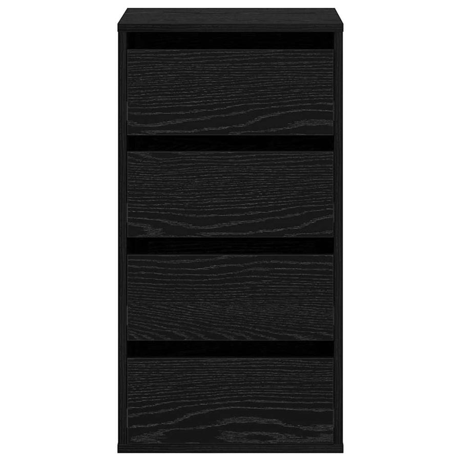 Ladenkast met lade Zwart 40 x 41 x 76 cm Bewerkt hout