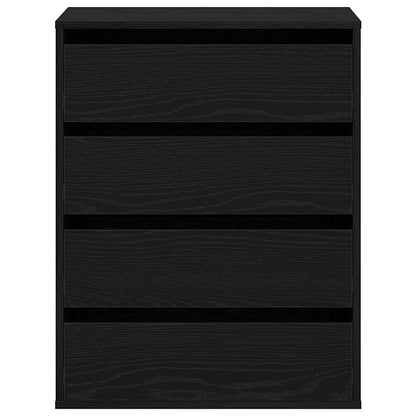 Ladenkast met lade Zwart 60 x 41 x 76 cm Bewerkt hout