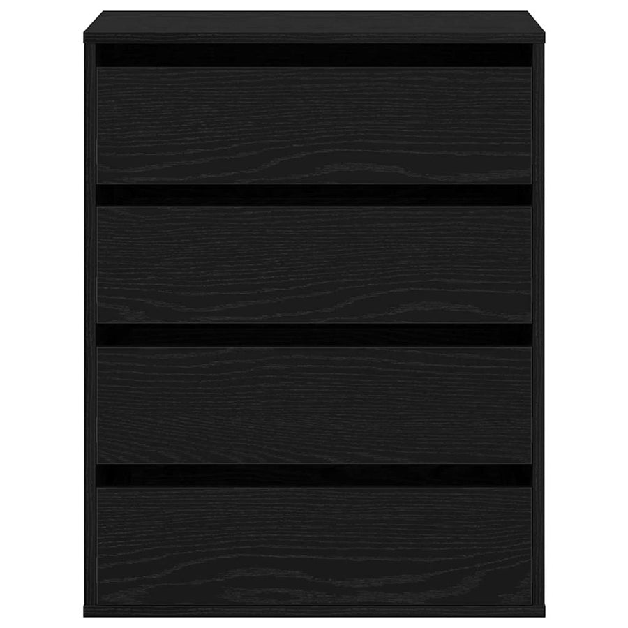 Ladenkast met lade Zwart 60 x 41 x 76 cm Bewerkt hout