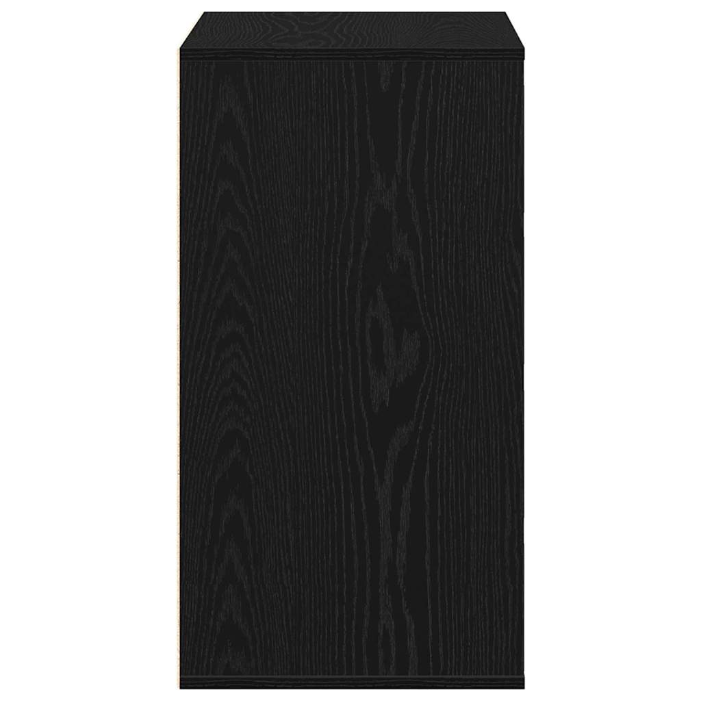 Ladenkast met lade Zwart 60 x 41 x 76 cm Bewerkt hout