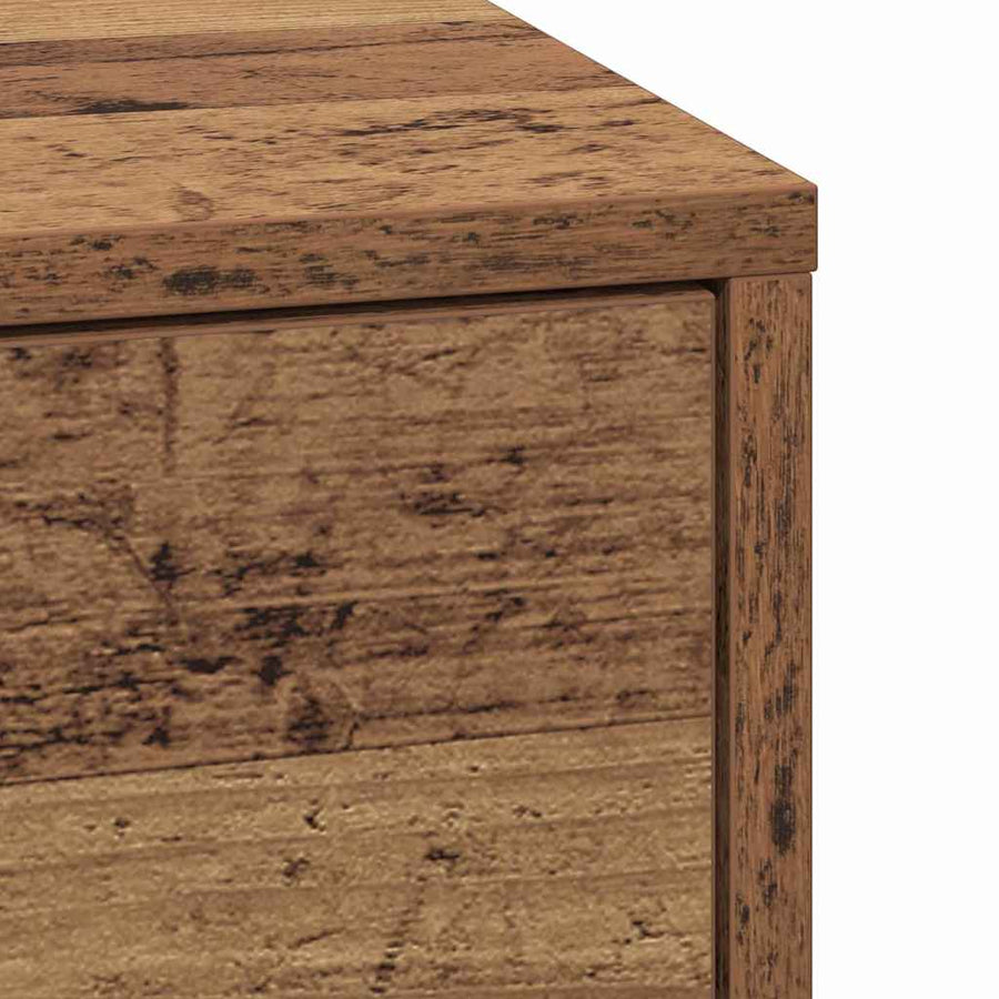 Nachtkastje met lade Oudhout 38 x 34 x 61 cm Bewerkt hout