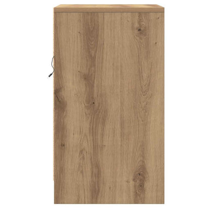 Nachtkastje met lade Artisan Eiken 38 x 34 x 61 cm Bewerkt hout