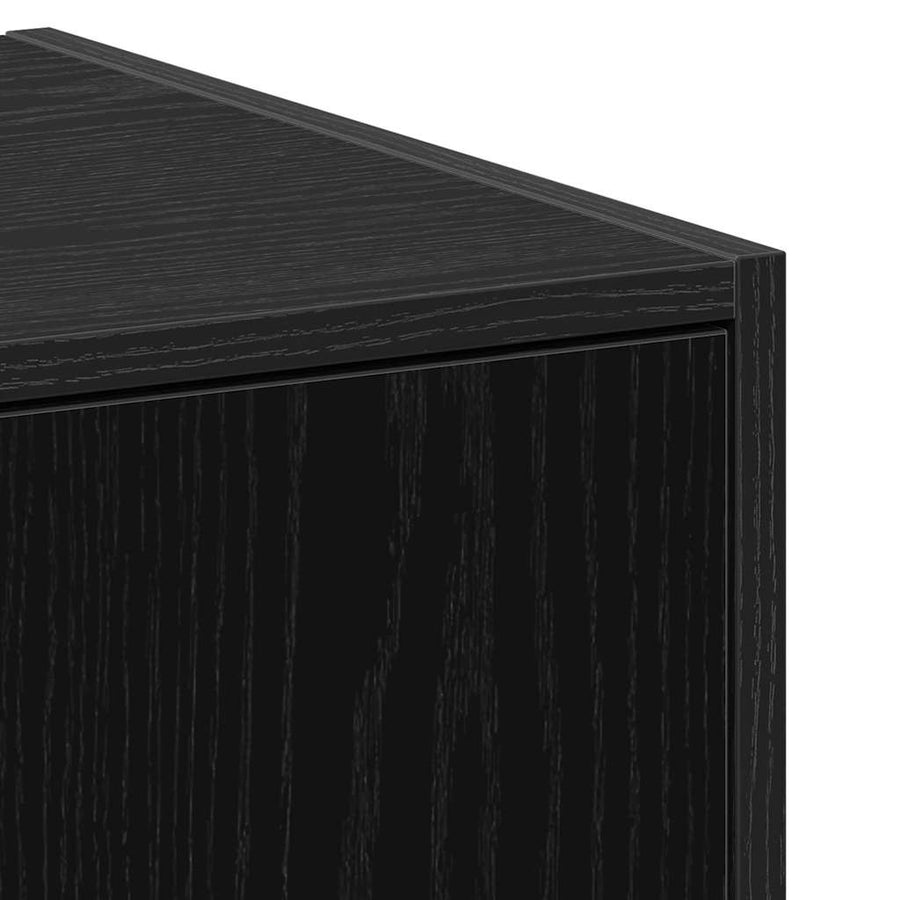 Apothekerskast Zwart eiken 30 x 41 x 77,5 cm Bewerkt hout