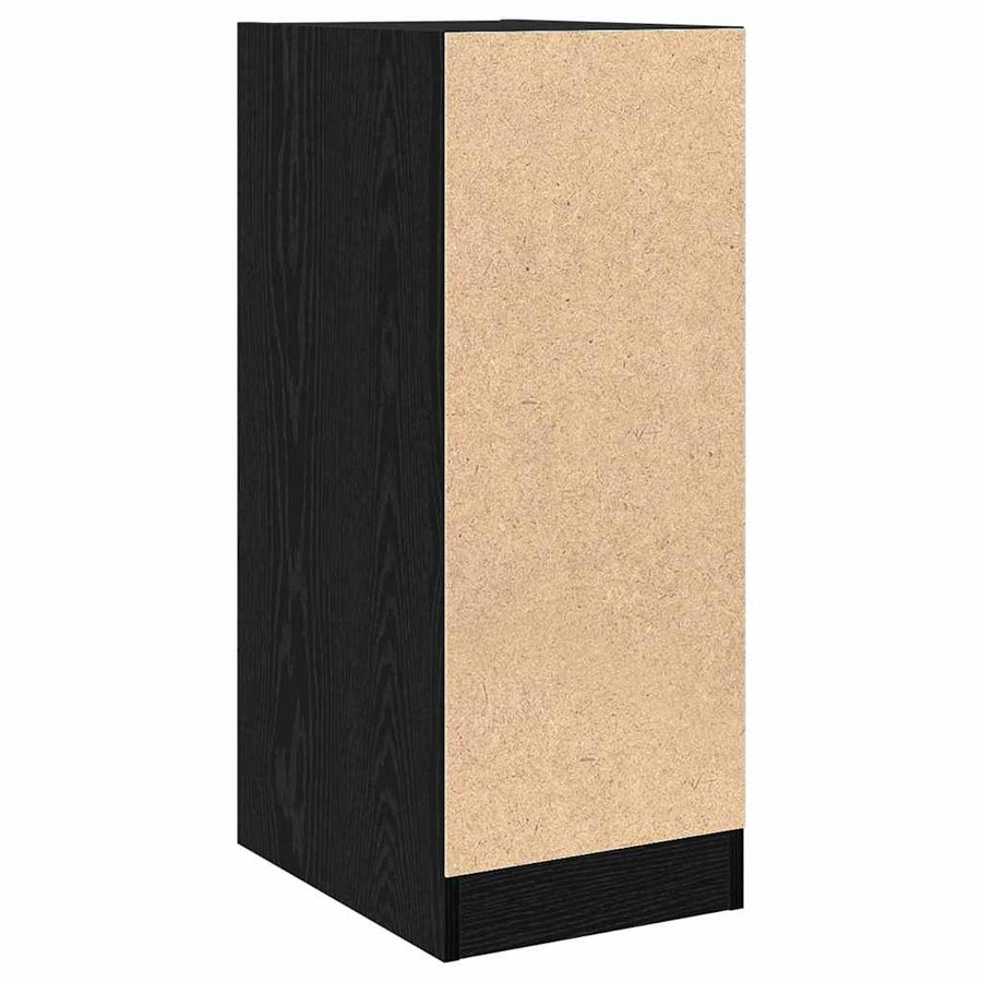 Apothekerskast Zwart eiken 30 x 41 x 77,5 cm Bewerkt hout
