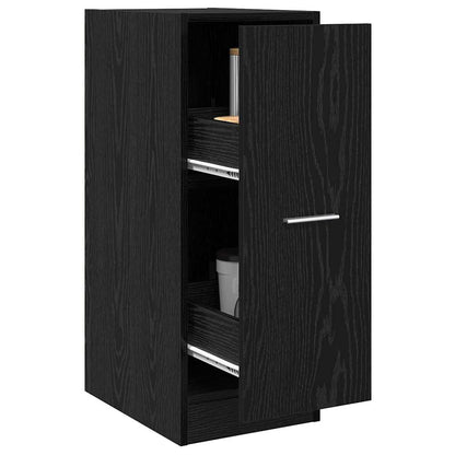 Apothekerskast Zwart eiken 30 x 41 x 77,5 cm Bewerkt hout
