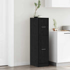 Pharmacy cabinet Black oak 30 x 41 x 118 cm Engineered wood