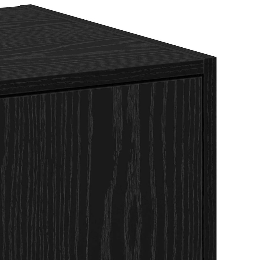 Apothekerskast Zwart eiken 40 x 41 x 77.5 cm Bewerkt hout