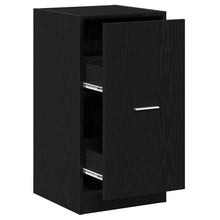 Apothekerskast Zwart eiken 40 x 41 x 77.5 cm Bewerkt hout
