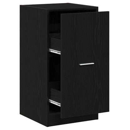 Apothekerskast Zwart eiken 40 x 41 x 77.5 cm Bewerkt hout