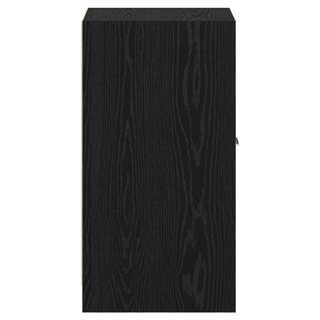 Apothekerskast Zwart eiken 40 x 41 x 77.5 cm Bewerkt hout