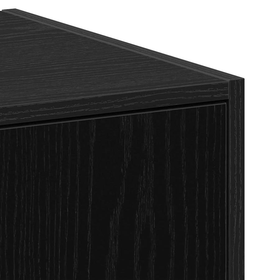 Apothekerskast Zwart eiken 40 x 41 x 118 cm Bewerkt hout