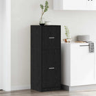 Black oak pharmacy cabinet 40 x 41 x 118 cm Engineered wood