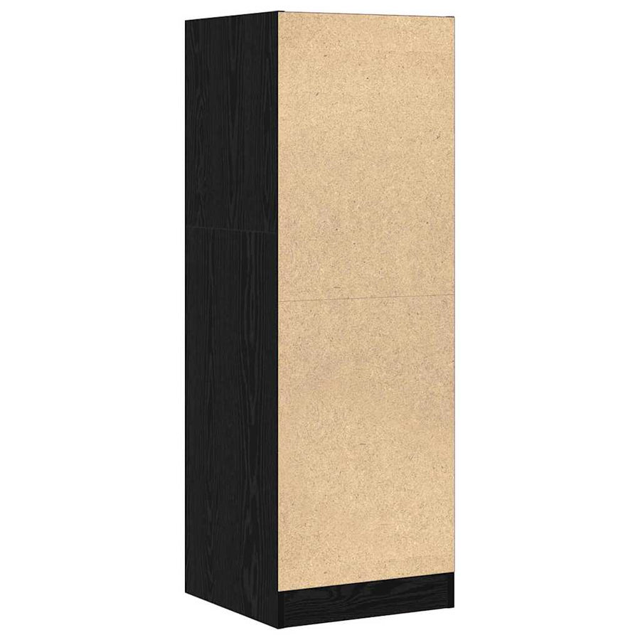 Apothekerskast Zwart eiken 40 x 41 x 118 cm Bewerkt hout
