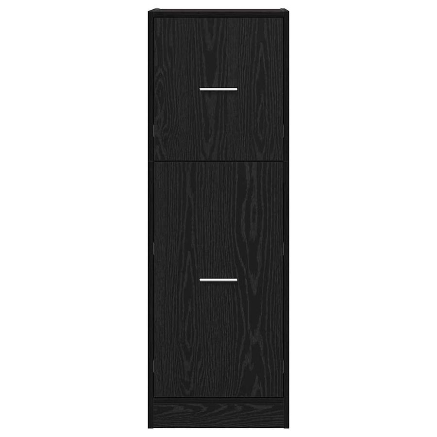 Apothekerskast Zwart eiken 40 x 41 x 118 cm Bewerkt hout