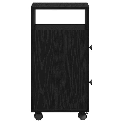 Badkamermeubelset Zwart Eiken 33 x 23 x 65 cm Bewerkt hout