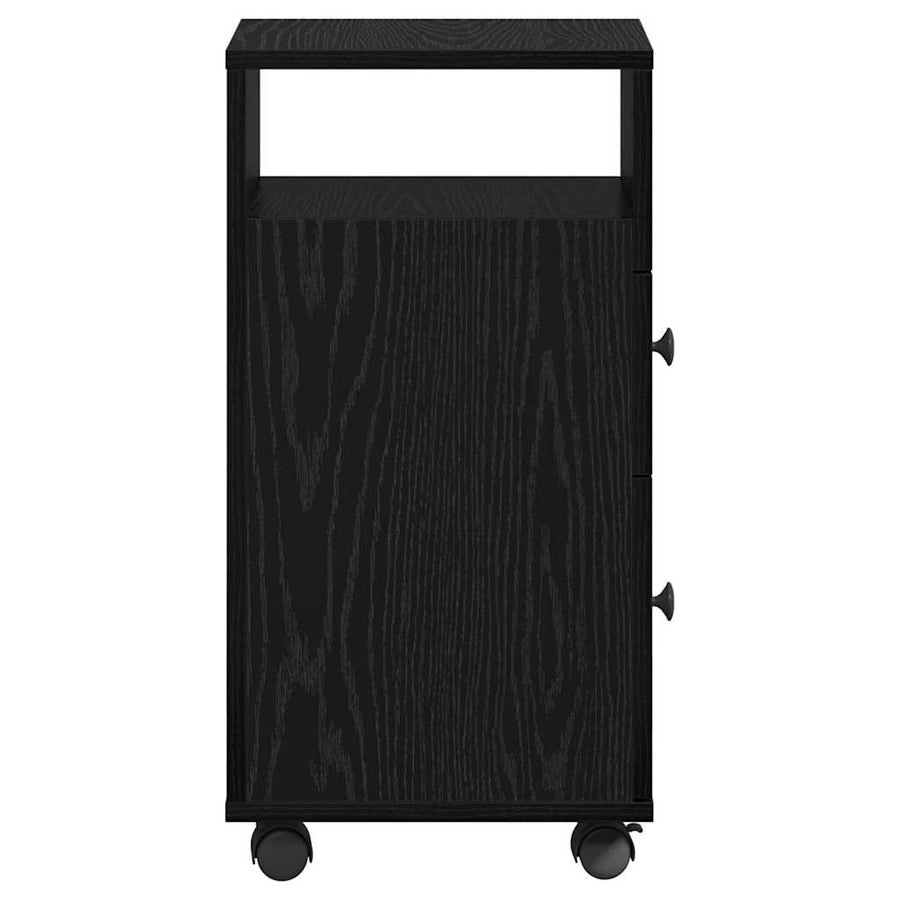 Badkamermeubelset Zwart Eiken 33 x 23 x 65 cm Bewerkt hout