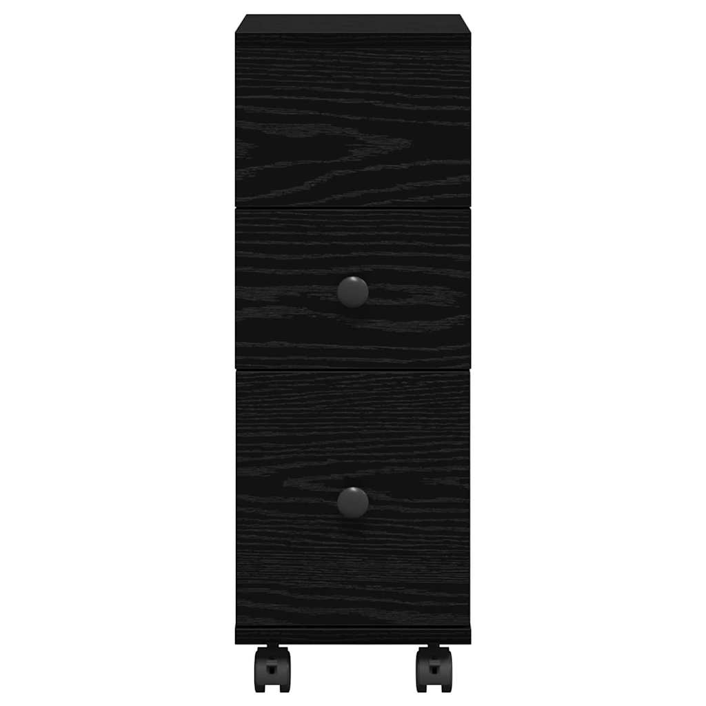 Badkamermeubelset Zwart Eiken 33 x 23 x 65 cm Bewerkt hout