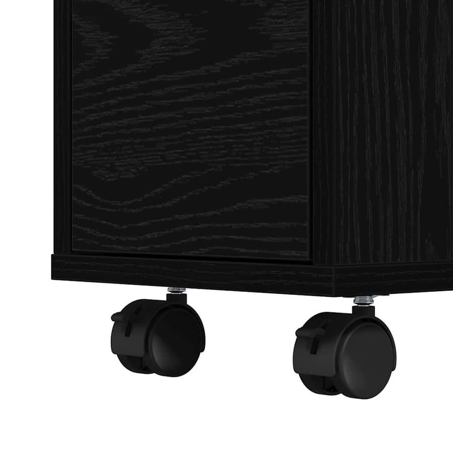Badkamermeubelset Zwart Eiken 65 x 23 x 87 cm Bewerkt hout
