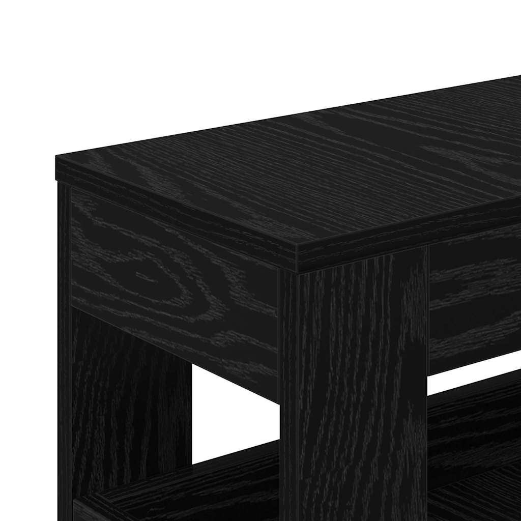 Badkamermeubelset Zwart Eiken 65 x 23 x 87 cm Bewerkt hout