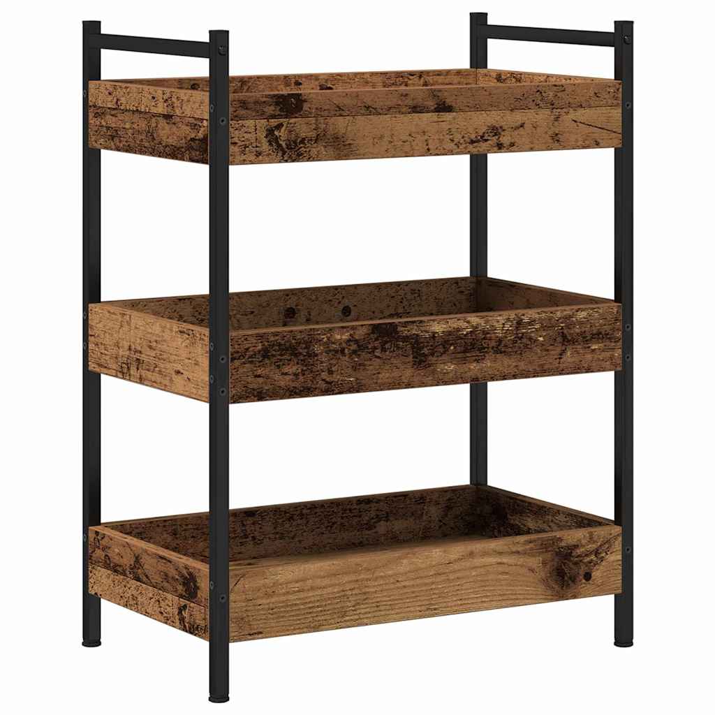 Keuken Trolley Oud hout 50 x 30 x 70 cm Bewerkt hout