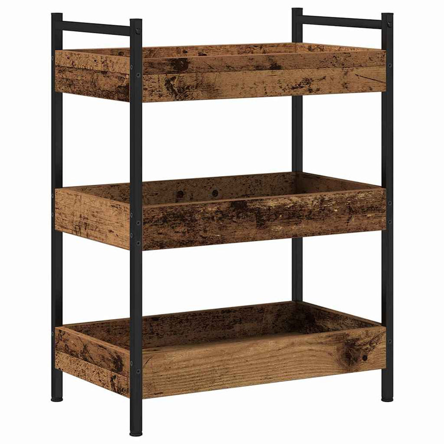 Keuken Trolley Oud hout 50 x 30 x 70 cm Bewerkt hout