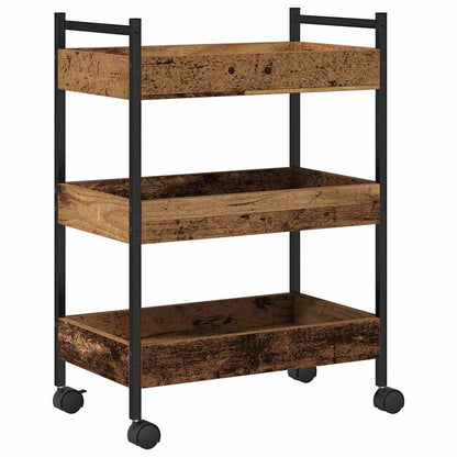 Keuken Trolley Oud hout 50 x 30 x 70 cm Bewerkt hout