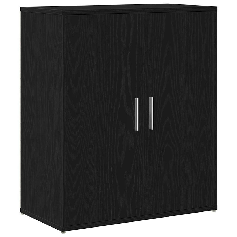 Dressoir Zwart Eiken 60x31x70 cm Engineered Wood