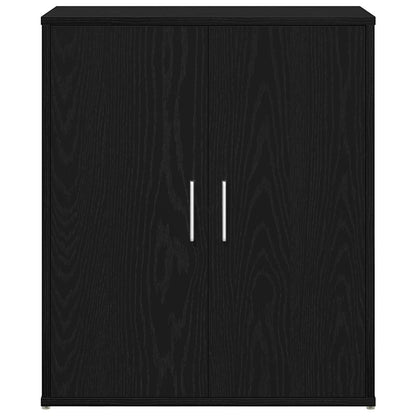 Dressoir Zwart Eiken 60x31x70 cm Engineered Wood