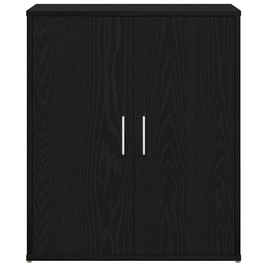 Dressoir Zwart Eiken 60x31x70 cm Engineered Wood