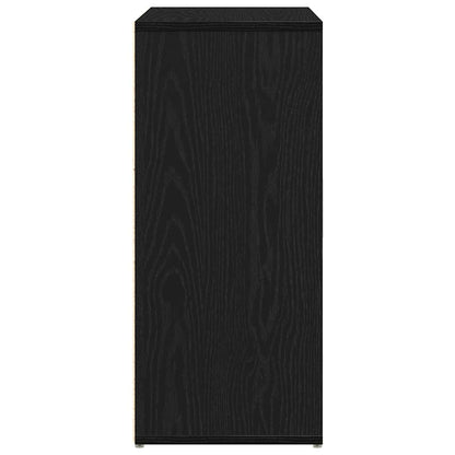 Dressoir Zwart Eiken 60x31x70 cm Engineered Wood