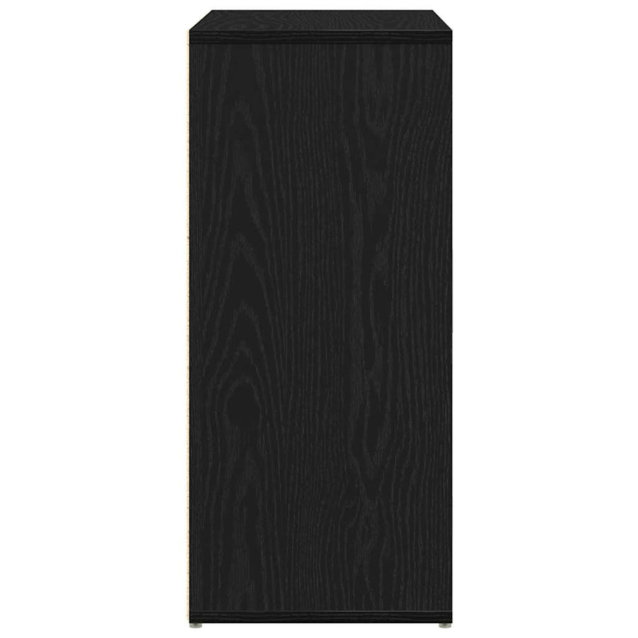 Dressoir Zwart Eiken 60x31x70 cm Engineered Wood