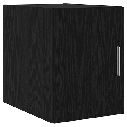 Wandkast Zwart Eiken 30 x 42,5 x 39,5 cm Bewerkt hout