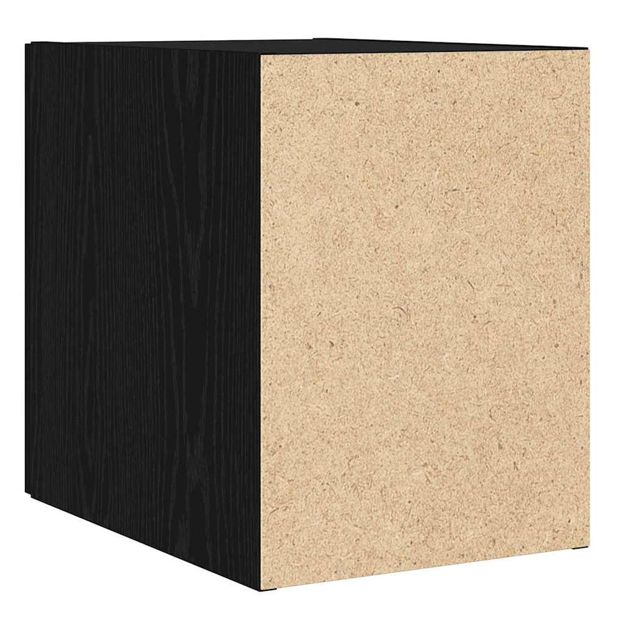 Wandkast Zwart Eiken 30 x 42,5 x 39,5 cm Bewerkt hout