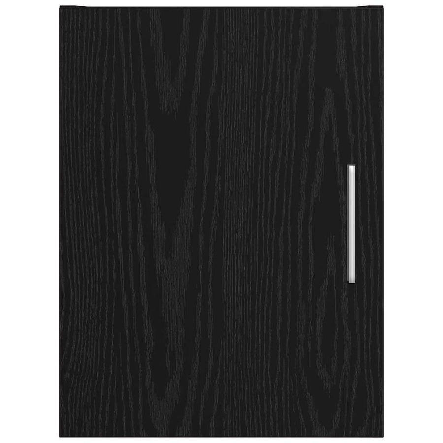 Wandkast Zwart Eiken 30 x 42,5 x 39,5 cm Bewerkt hout