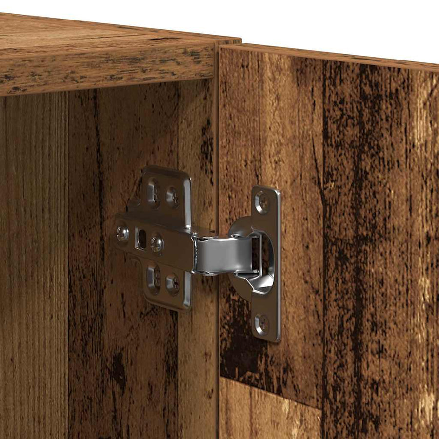Wandkast Wandgemonteerd Oud hout 70 x 42.5 x 40 cm Bewerkt hout