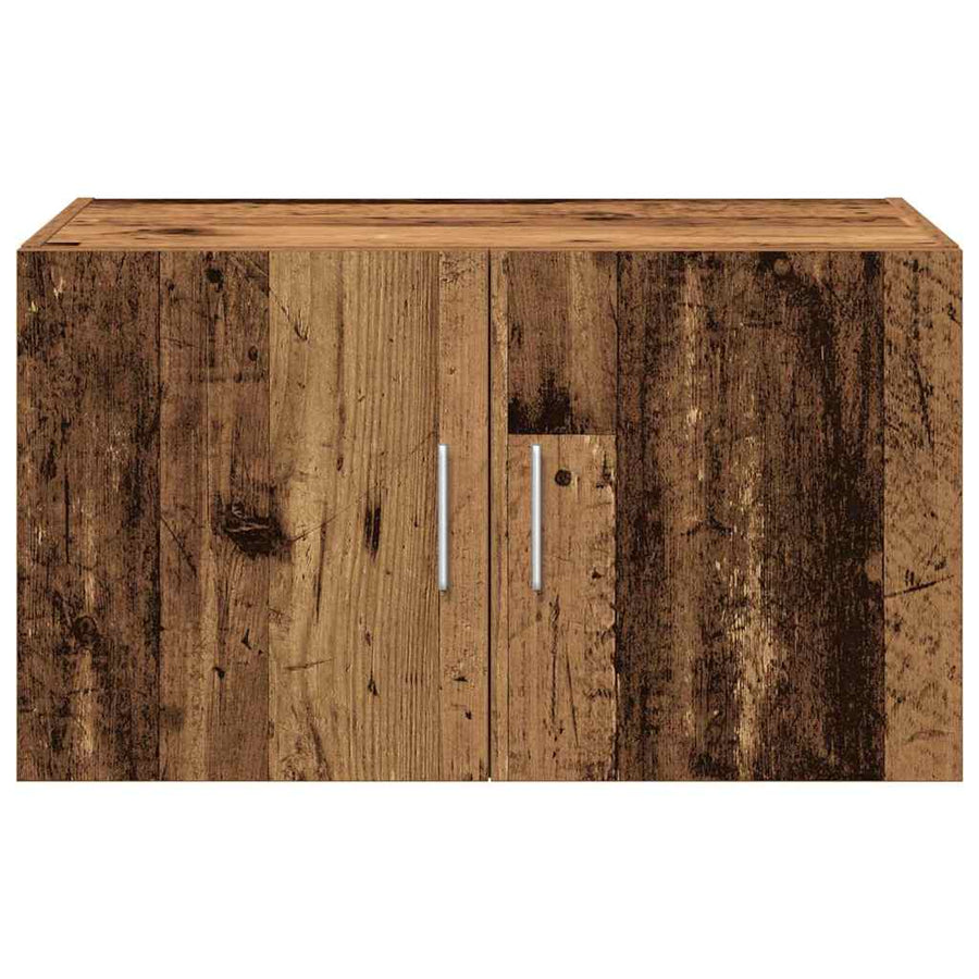 Wandkast Wandgemonteerd Oud hout 70 x 42.5 x 40 cm Bewerkt hout