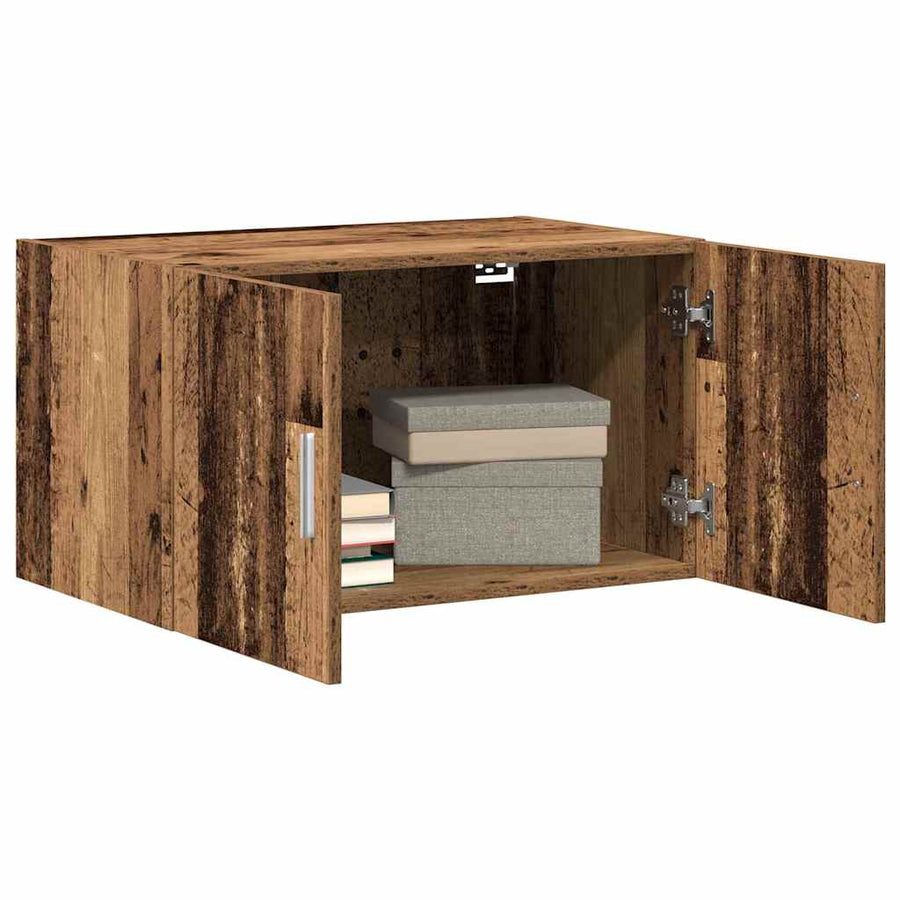 Wandkast Wandgemonteerd Oud hout 70 x 42.5 x 40 cm Bewerkt hout