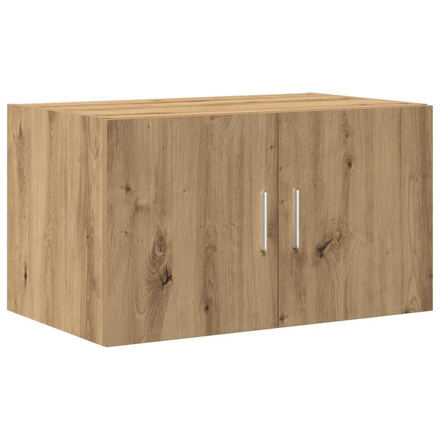 Wandkast artisanaal eikenkleurig 70 x 42.5 x 40 cm Bewerkt hout