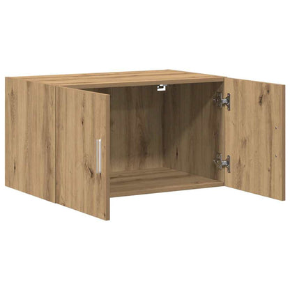 Wandkast artisanaal eikenkleurig 70 x 42.5 x 40 cm Bewerkt hout